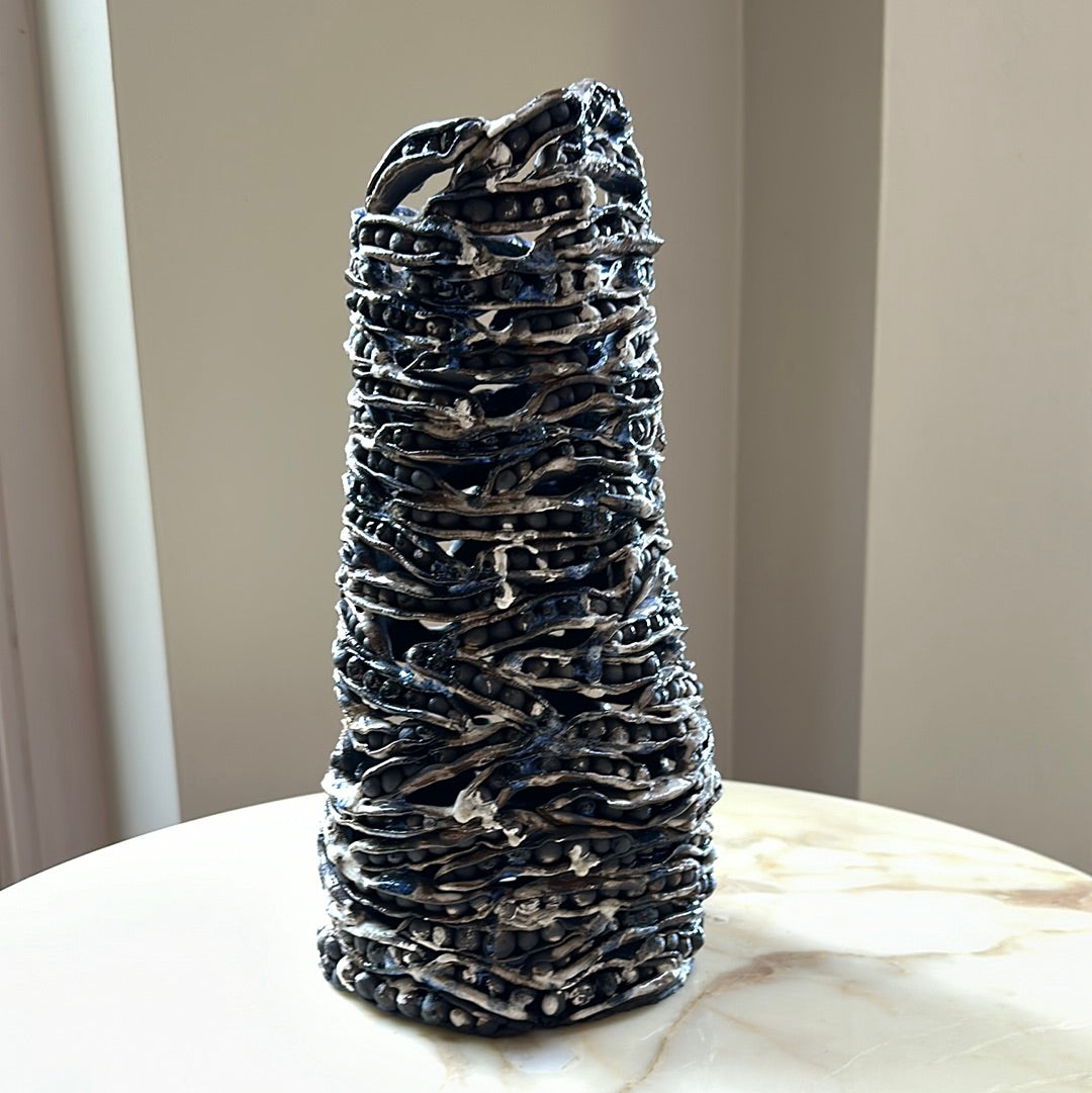 Black eyed peas vase