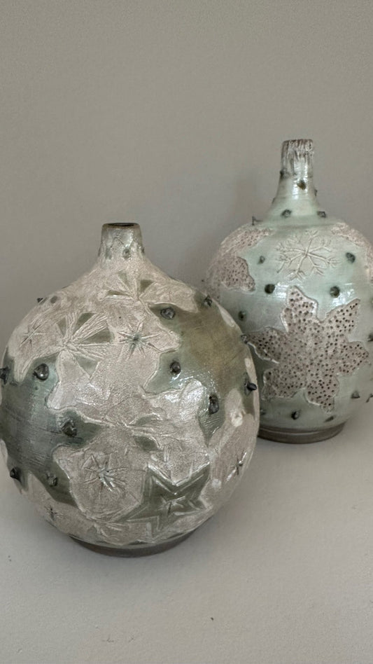 2 Christmas vases - Caimo Ceramics