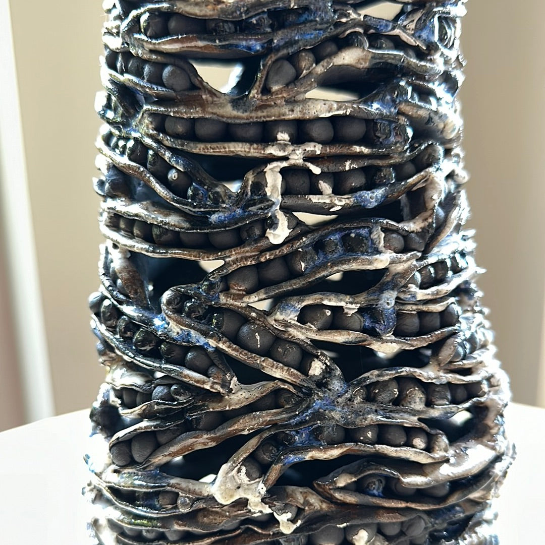 Vase de pois aux yeux noirs