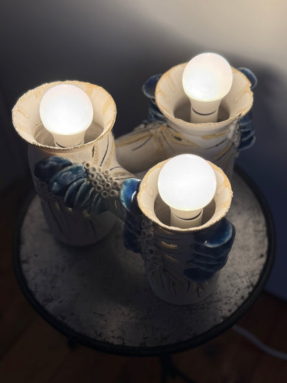 Blue Reef Trinity table lamp - Caimo Ceramics