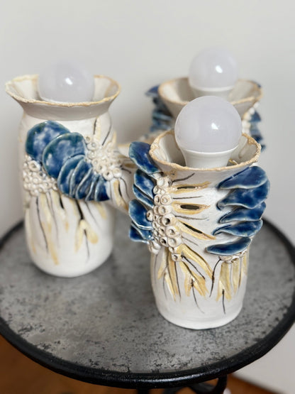 Blue Reef Trinity table lamp - Caimo Ceramics