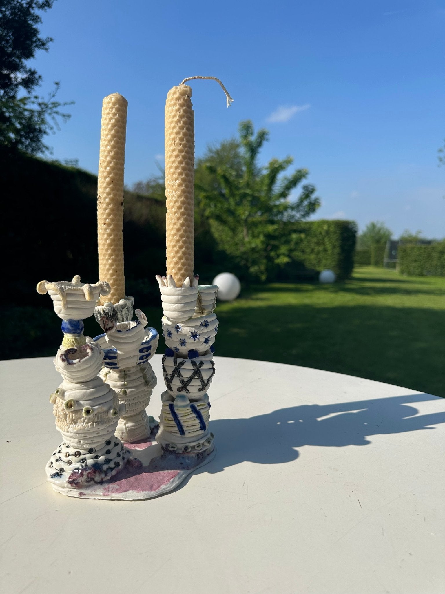 Whipped cream candle holder - Caimo Ceramics